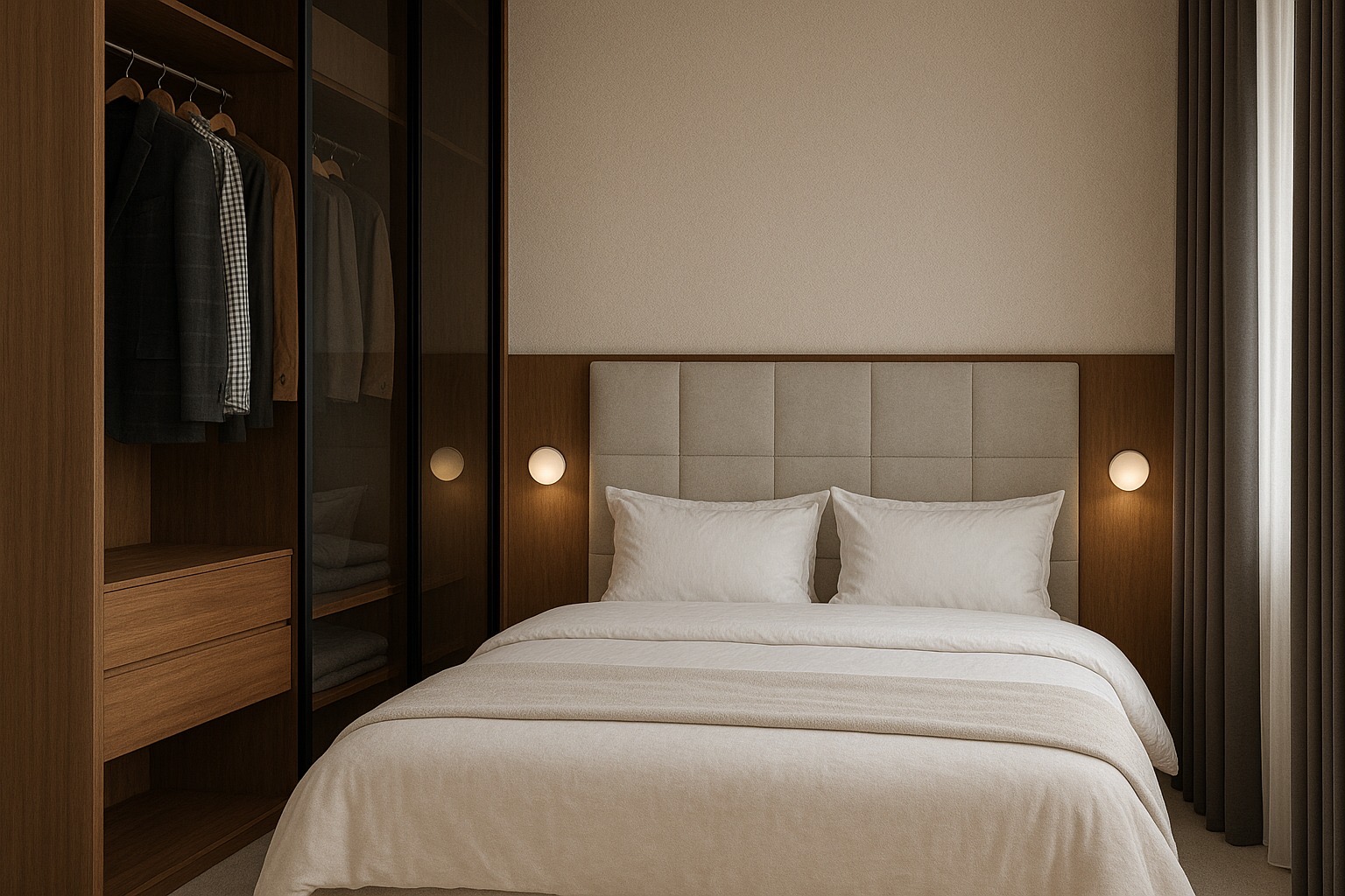 Apartament Sopot — sypialnia